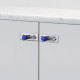 Pair of Linear Cabinet Knobs on Backplate