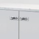 Pair of Linear Cabinet Knobs on Backplate