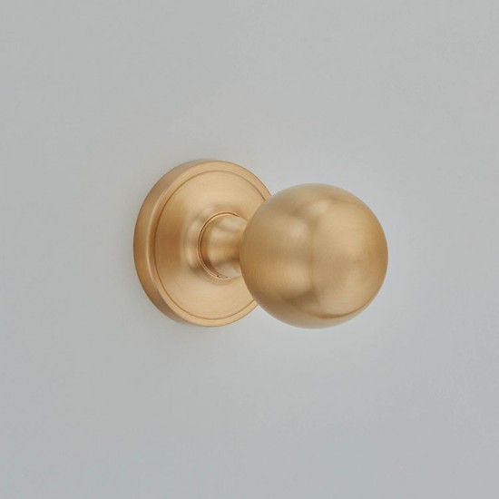 Croft 1756COV57 Pair Oval Mortice Door Knob Concealed Fix Rose