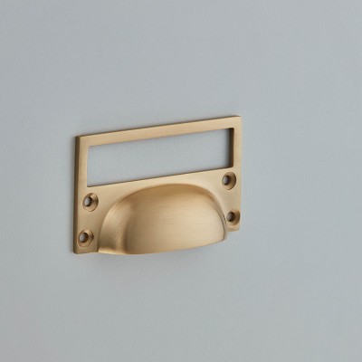 Croft 1822 Cast Drawer Cup Handle with Card Frame