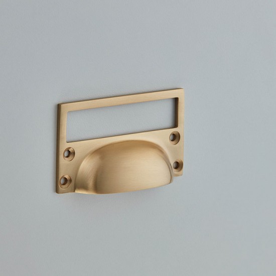 Croft 1822 Cast Drawer Cup Handle with Card Frame