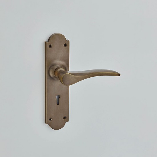 Croft 2050 Oxford Door handles on Arched Backplate 