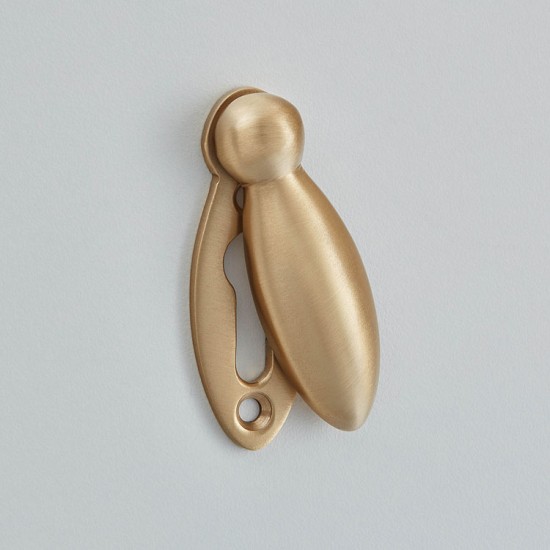 Croft 2065 55 x 18mm Peardrop Covered Escutcheon 