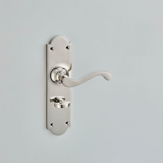 Croft 2080B Sheringham Door handle on Arched Backplate 