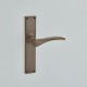 Croft 2108L Oxford Door Handle on Square Backplate 