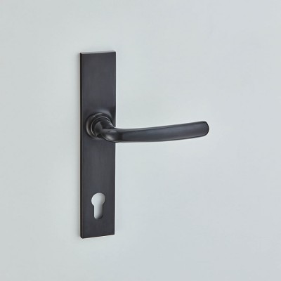 Croft 2111E Floe Door Handle on Square Backplate 