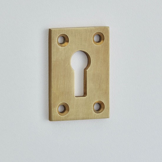 Croft 4574 42 x 29mm Plain Oblong Escutcheon