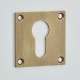 Croft 4577 50 x 50mm Square Escutcheon Euro Profile