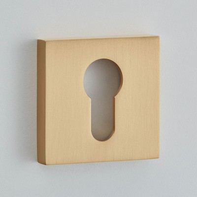 Croft 4584 50mm Square Raised Euro Escutcheon