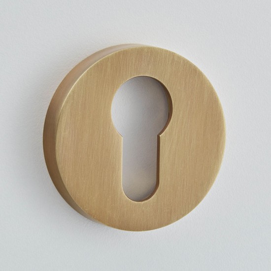 Croft 4586 50mm Round Raised Euro Escutcheon