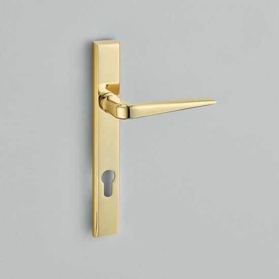 Croft 7261E Celeste Door Handle on Square Backplate 