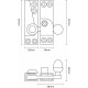 Croft 1036L Acorn Knob Sash Window Fastener - Locking