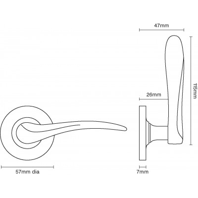 Croft 1811 Codsall Lever on Rose 