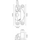 Croft 1825L Lockable Fitch Sash Window Fastener