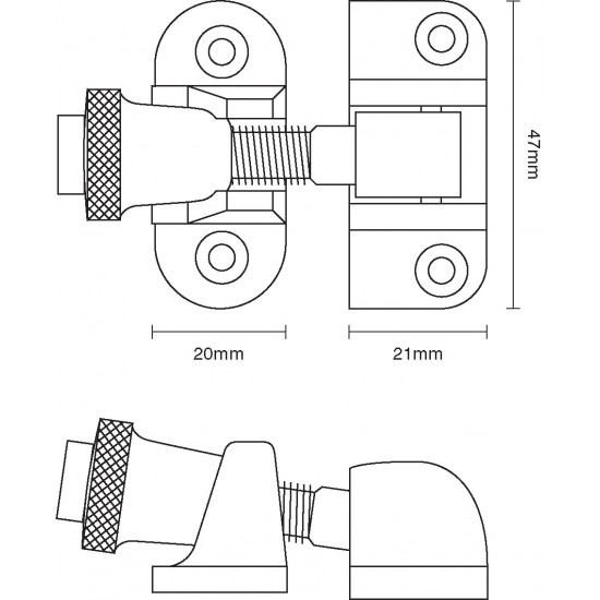 Croft 1826L Lockable Brighton Sash Window Fastener