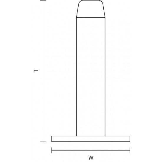 Croft 1869 Pedestal Door Stop on a Square Rose - Wall Mounted