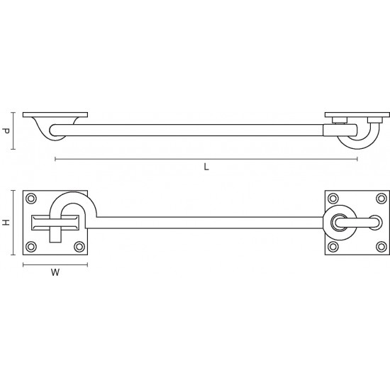 Croft 1950 Heavy Duty Cabin Hook