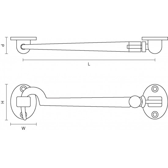 Croft 1951 Silent Pattern Cabin Hook