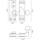 Croft 4119 Large Straight Arm Sash Window Fastener