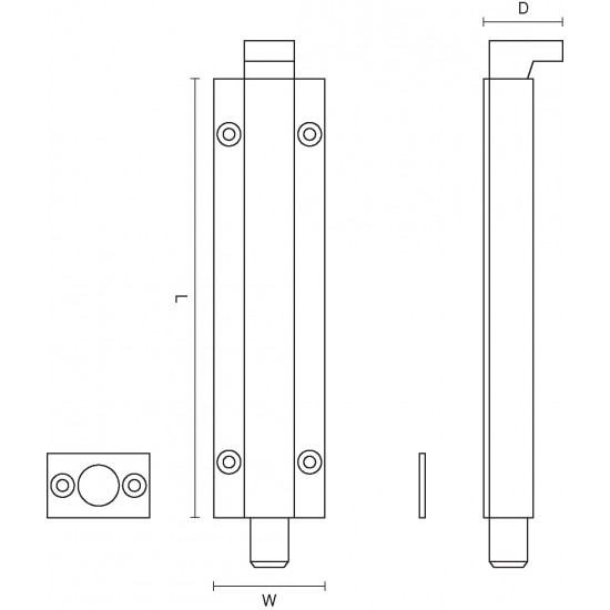 Croft 4555 Foot Bolt