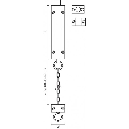 Croft 4556 Chain Bolt