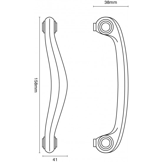 Croft 5205 Grace 158mm Cabinet Handle