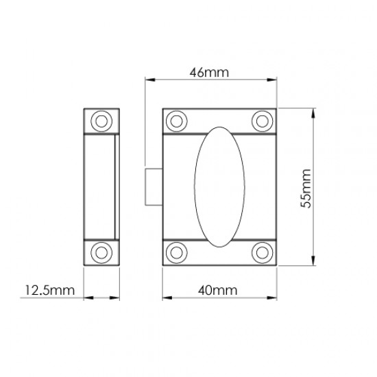 Croft 6364 Zeppelin Cabinet Catch