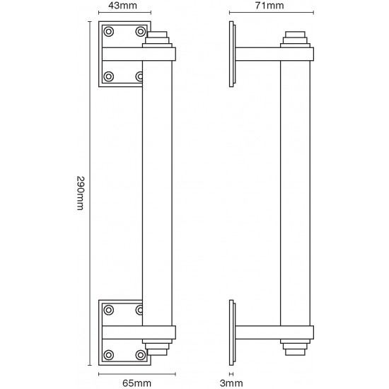 Croft 6385 Pull Handle on Roses