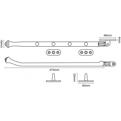 Croft 6460 Faimont Window Casement Stay