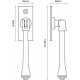 Croft 6462L Fairmont Window Espagnolette Handle