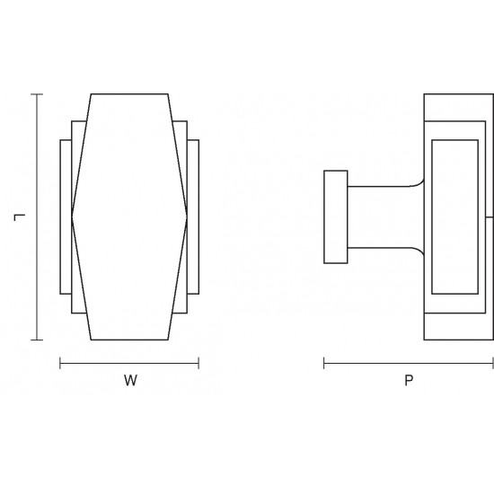 Croft 7006 Art Deco Cupboard Knob