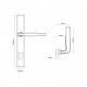 Croft 7292E Maine Door Handle on Square Backplate 