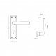 Croft 7309 Floe Door Handle on Square Backplate 