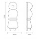 Croft 4568 70 x 24mm Highgrove Escutcheon 