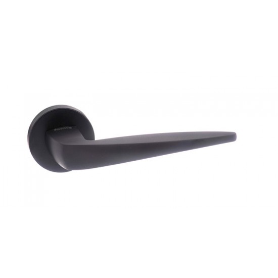 Atlantic UK Forme Foglia FMR272 Door Handle on a Round Minimal Rose