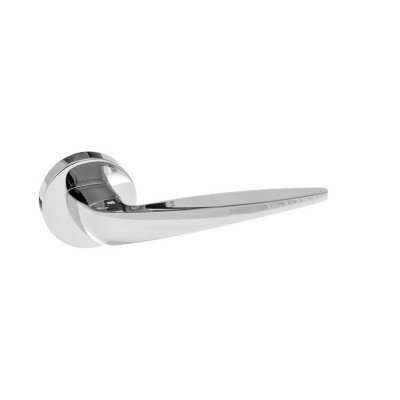 Atlantic UK Forme Foglia FMR272 Door Handle on a Round Minimal Rose