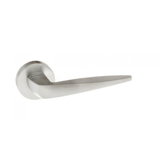 Atlantic UK Forme Foglia FMR272 Door Handle on a Round Minimal Rose