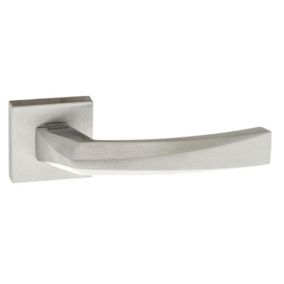 Atlantic UK Forme Crystal FMS268 Door Handle on a Square Minimal Rose