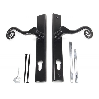 From the Anvil Monkey Tail Slimline Sprung Lever Espag. Lock Set