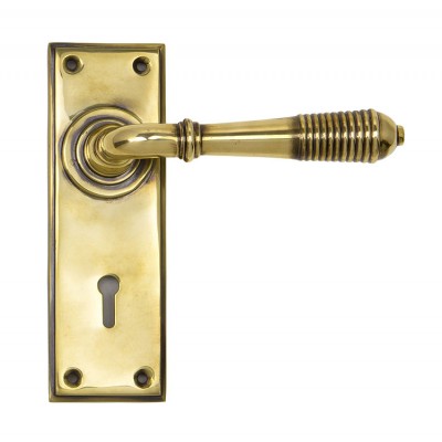 From the Anvil Reeded Lever Lock Set