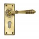 From the Anvil Reeded Lever Euro Lock Set