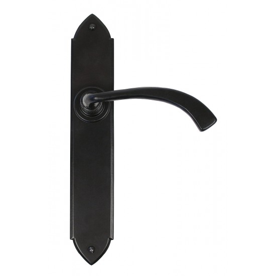 From the Anvil Gothic Curved Lever Latch Set