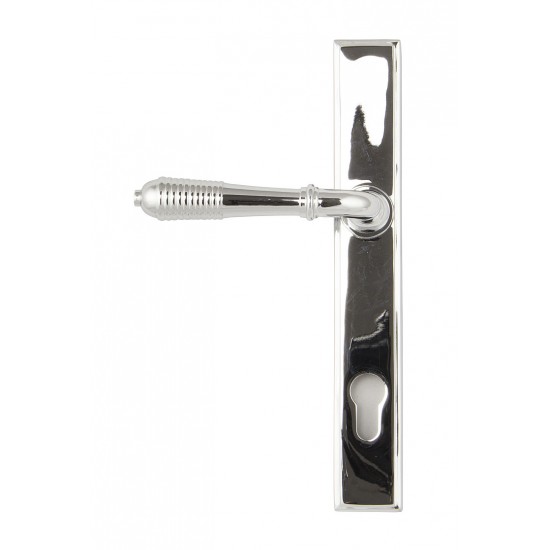 From the Anvil Reeded Slimline Sprung Lever Espag. Lock Set