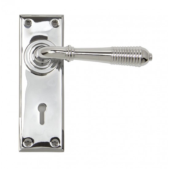 From the Anvil Reeded Lever Lock Set