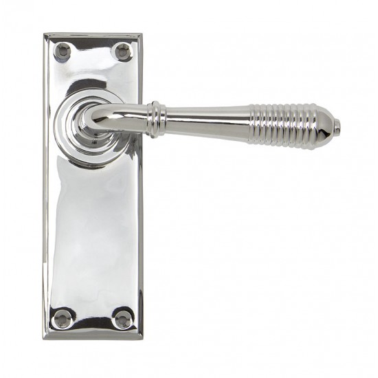 From the Anvil Reeded Lever Latch Set