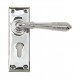 From the Anvil Reeded Lever Euro Lock Set