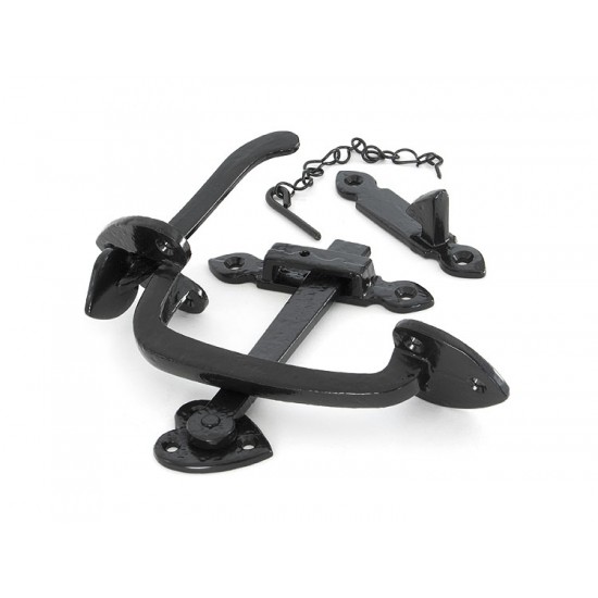 From the Anvil Cast Thumb Latch Set with Chain - Black