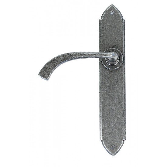 From the Anvil Gothic Curved Lever Latch Set