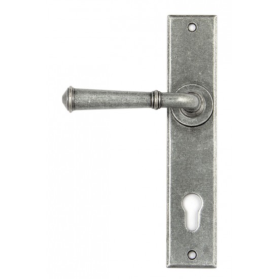 From the Anvil Regency Espag. Lever Lock Set in Pewter