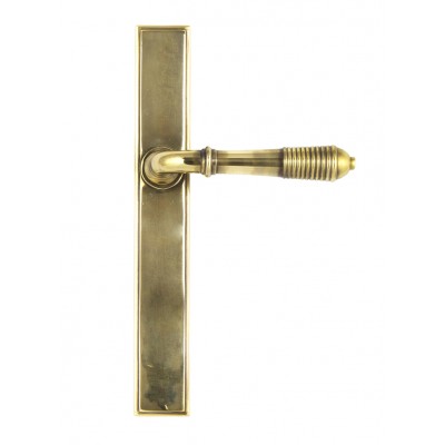 From the Anvil Reeded Slimline Sprung Lever Latch Set